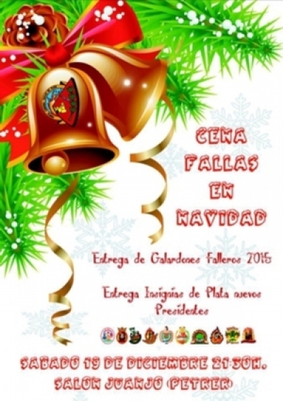 Cena de fallas en Navidad