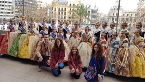 Mascletá en fallas de Valencia