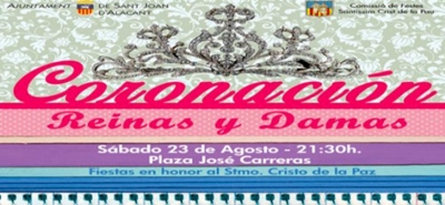Coronación Reinas y Damas Fiestas Santísimo Cristo de la Paz de San Juan