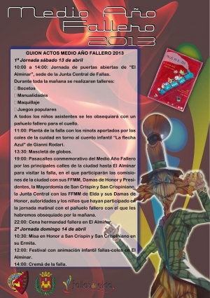 Cartel Medio Año Fallero 2013