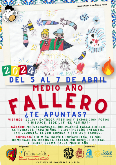 La Fiesta de las Fallas de Elda se renueva con  emocionantes novedades para el Medio Año Fallero  2024