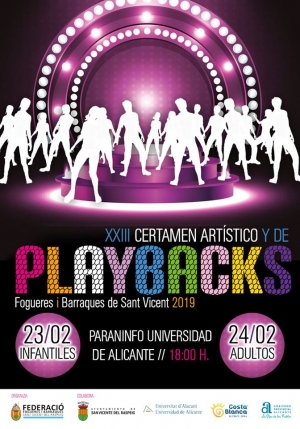 Certamen artístico y de playbacks organizado por la Federación de Hogueras y Barracas de San Vicente