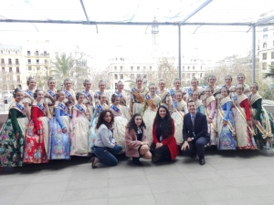 Mascletá desde el Ayuntamiento de Valencia