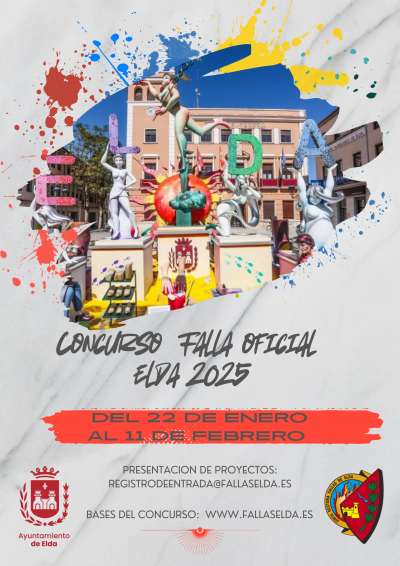 ¡Ya están publicadas las bases del concurso para la Falla Oficial de Elda 2025!