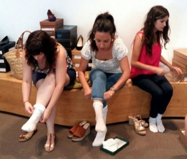 Prueba de zapatos en Inescop