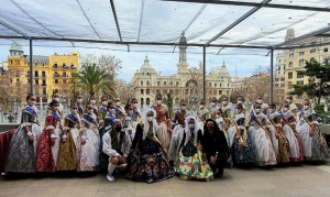 Mascletá en fallas de Valencia