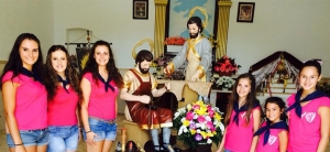 San Crispín y San Crispiniano ya están en la Parroquia de la Inmaculada preparados para las Fiestas de Fallas 2014